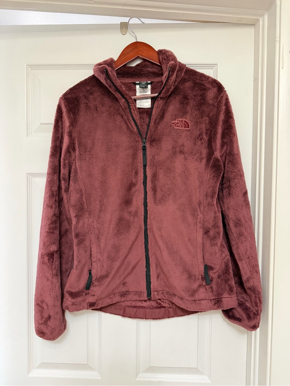 The North Face Women's Plush Full-Zip Hoodie in Dusty Mauve
